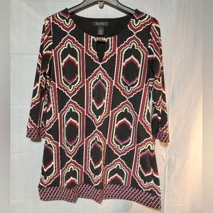 White House Black Market EUC Tunic Blouse, Size Medium